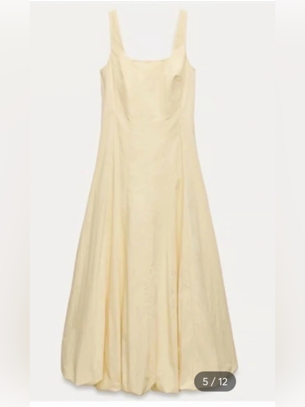Zara Butter Yellow Bubble Dress XS